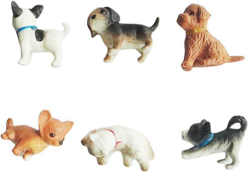 Mini Dog Figures,Resin Dollhouse Animal Figure for Dashboard Decorations,Office Home Desk Decorations,Car Ornament Interior Decors Rearview Mirror Funny Gifts