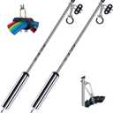 40 Swivel Pogo Stick for Semi Truck & Air Brake Line, Heavy Duty Stainless Steel with Clamp, 3 Hole Clamp, Lock Screw - 2Pcs
