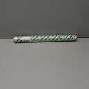 MAYPLUSS Christmas Diagonal Stripe Gift Wrapping Paper - 17 Inch X 33 Feet - Classic Green and Luxury Gold Foil Crafty Stripe Gift Wrap for Holiday Wedding, Birthday Party Showers and Scrapbooking