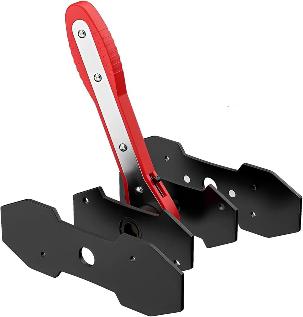 Brake Caliper Compression Tool - Rotating Ratchet Caliper Piston Compressor Tool with 2 Pcs Steel Plates, 360 Adjustable Brake Caliper Tool, Essential Tool for Car Brake Maintenance
