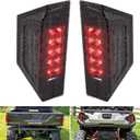 A & UTV PRO LED Tail Lights for 2015-2024 Polaris Ranger 570 Fullsize 900 RGR General Accessories Rear Brake Stop Lights Assembly Replace OEM #2412774, Smoked Pair 2PCS