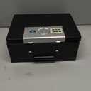 Honeywell Safes & Door Locks - Hideable Small Safe Box - Fire Resistant Document Safety Box for Home - Steel Security Digital Code Lock for Personal Items, Jewelry, Money Safe - 0.26-CU - Black - 6108