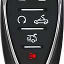 Smart Key for Chevrolet Camaro 2016-2025, Alliskeys 6-Buttons Proximity Remote Control Key Fob Replacement for Chevy Camaro 2016-2025 HYA4EA HYQ4ES