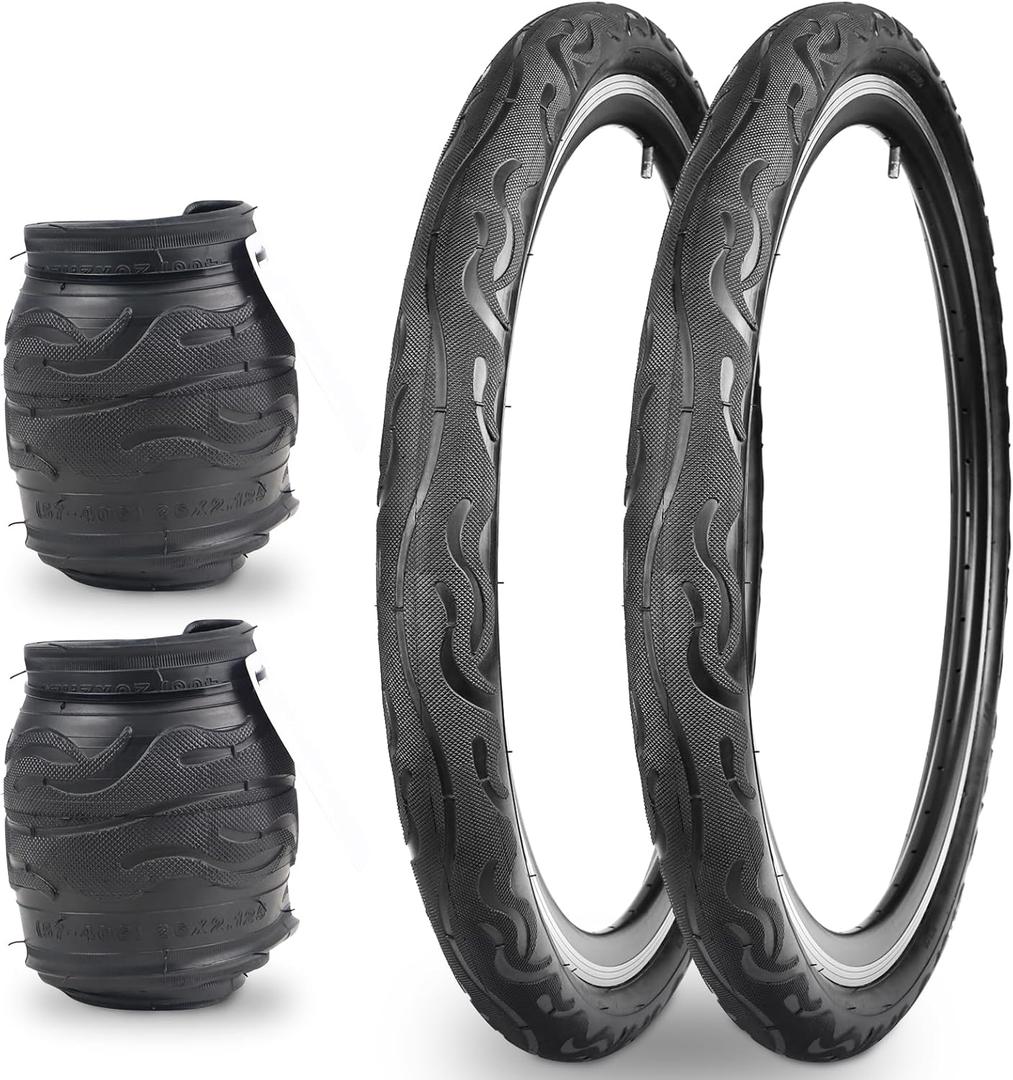 Moutain Bike Tires 20/24/26 Inch Folding Replacement Tire for MTB Mountain BicycleNon-Slip1/2 Tires