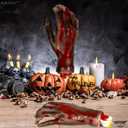 KatchOn, Fake Human Bloody Severed Hand - Body Parts Halloween Props | Fake Hands Scary Halloween Decorations | Bloody Decorations, Fake Hands Zombie Decorations | Scary Hand Props for Haunted House