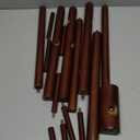 Solid Wooden Coat Rack Freestanding, New Zealand Pine Coat Tree with 8 Hooks & 3 Adjustable Sizes for Coats, Hats, Handbags and Scarves, Space Saving for Entryway/Office/Bedroom (Brown) (1 PC)