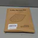 Silicone Coffee Mat,15.8"x 7.8"in Bar Mat for Countertop,Heat-Resistant,Non-Slip,Leak-Proof,Fit for Coffee Maker/Espresso Machine-Translucent