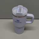 STANLEY Quencher H2.0 Tumbler with Handle and Straw 20 oz | Flowstate 3-Position Lid | Cup Holder Compatible for Travel | Insulated Stainless Steel Cup | BPA-Free | White