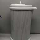Ubbi Steel Diaper Pail, Odor Locking, No Special Bag Required, Award-Winning, Registry Must-Have, White