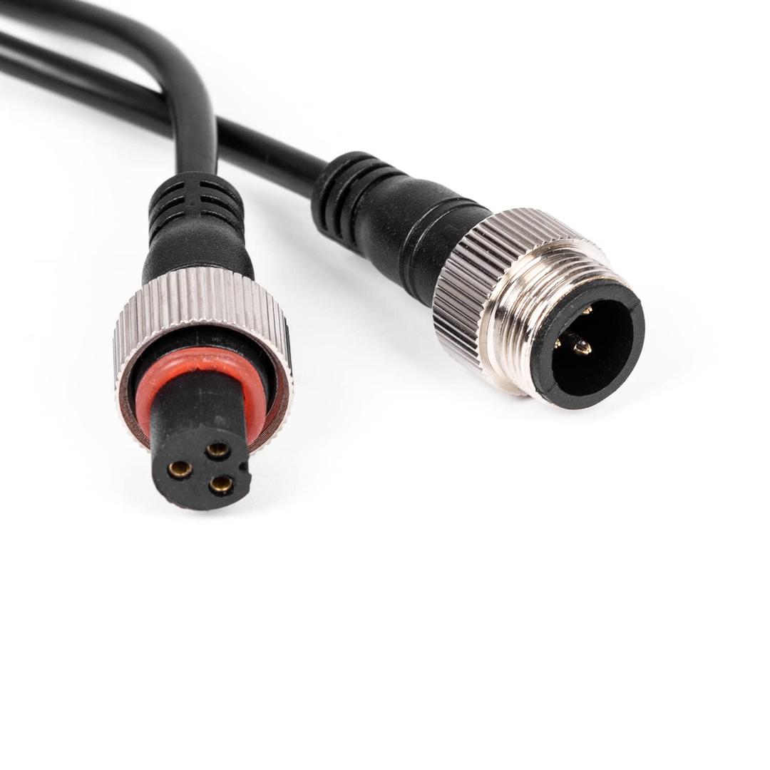 OHMU 6FT 3Pin Extension Wire Cable for LED Whip Lights,Whips and Rocks Cambo Connection Kits(2 Packs)