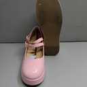Accloris Platform Mary Jane Shoes Women Girls,Ankle Strap Round Toe Goth Chunky Uniform Dress Pumps Shoes Oxfords,9.5