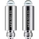 Funtery 2 Pcs Halogen Replacement Bulbs Compatible with Welch Allyn, 3.5v Lamp Type 03100-u Otoscope Lamp