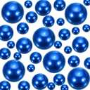 308Pcs Faux Beads Vase Filler for Centerpieces, No Hole Bead for Vase, Beads for Wedding Makeup Party Home Birthday Table Decor Decoration-8/10/14/20mm (Navy Blue)