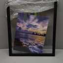 ONE WALL 16x20 Inch Floating Frame, Black Wood Double Glass Float Picture Frame Display 16x20/11x14 Inch Photos or Plant or Petal Specimens for Wall Hanging - Mounting Accessories Included