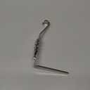 Stocking Holders for Mantle, Set of 5 Christmas Stocking Holders for Fireplace, Stocking Hangers for Mantel, Snowflake Reindeer Tree Santa Stocking Hooks for Christmas Mantel Decoration, Silver