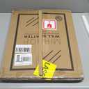 HOMECOOKIN Wood Bathroom Mirrors for Wall Mounted, 16" x 20" Rustic Wood Frame Wall Mirrors Decorative for Living Room or Bedroom Vanity Mirror (Black) B