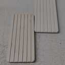 2 PCS Water Absorbent Diatomite Coasters Rectangle, Grooved Design, Water Absorbing Stone Used for Hand Soaps & Plants & toiletries in The Modern Home (8.3 x 4 inches, White)