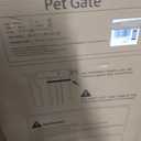 51" Extra Tall Cat Gate 30"-49.27" Wide, Auto Close, Pressure Mounted, for Cats & Small Dogs, Hallway, Stairs, Kitchen, Not Baby Gate,White