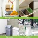 10 Gallon 40 Counts Medium Trash Bags Tall Kitchen Garbage Bags by Teivio, 9 Gallon 10 Gallon 11 Gallon,Bathroom Trash Can Bin Liners, Intended for Home,Plastic Bags for office kitchen, Clear