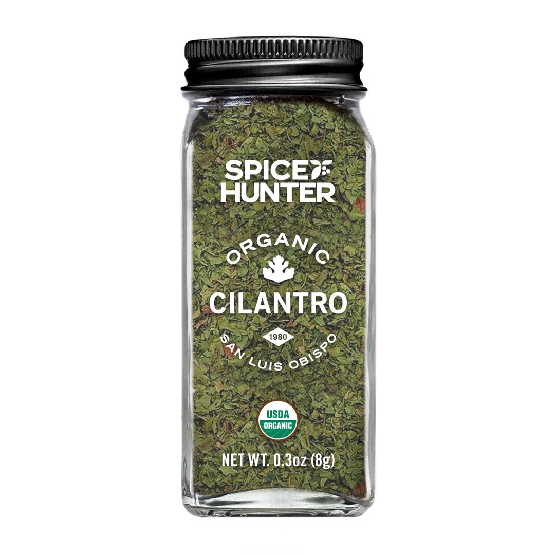 Spice Hunter Organic Cilantro, 0.30 oz. jar (0.3 Ounce (Pack of )), Best By: 10/01/25