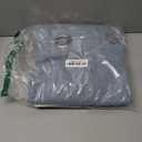 Pitalk Grey Blue Bathroom Window Curtains Short Sheer Unique Curtains for Kitchen Bedroom 45 Inch Length Dusty Blue (52"W x 45"L (Pack of 2))