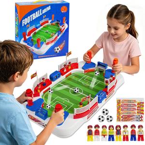 Mini Foosball Table Game for Kids, Portable Soccer Board Game with Scoreboard, Tabletop Indoor Football Sports Toy for 3 4 5 6 7 8-12 Year Old Boys Girls, Family Party Christmas Birthday Gift