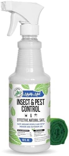 Mighty Mint Peppermint Oil Insect Repellent Spray – Natural Indoor & Outdoor Bug Control for Spiders, Ants, Roaches, and More – Plant-Based, Extra-Strong Formula - 16 oz