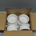 LE TAUCI Ramekins 8 OZ Oven Safe, Creme Brulee Ramekins, Pudding Custard Cups Souffle Ramiken, Dipping Sauce Dishes, Ceramic Ramekin Bowls Set of 6, White