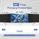 Computer Privacy Screen Filter 22 Inch, 9H Hardness Hanging Computer Screen Privacy Shield Compatible with 16:10 Widescreen Monitor, Eye Protection and Blue Light Blocks