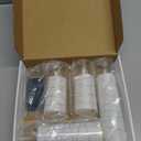 Raycare Flameless Candle with Remote Timer  5 Flickering Acrylic Battery Operated LED Pillar Candles with Embedded Star String for Christmas, Home Decor, and as a Gift(White)