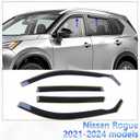 in-Channel Rain Guards for Nissan Rogue 2021-2024