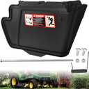 TCA16388 TCA16387 Discharge Chute Kit for JD X370, X380, X384, Z355E, Z355R, Z375R, GT225 Lawn Tractors, Replace AM128245 AM128170 TCA16387, Easy to Install and Robust - Black
