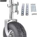 Beach Boat Swivel Trailer Tongue Jack, 13.38in Heavy-Duty Wheel 2000 lbs