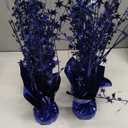 8 Pack Metallic Star Spray Centerpieces for Tables - Bulk 12.4" Foil Fountain Table Decorations for Large Events, Graduation 2026, Wedding Reception (Blue)