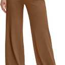 G4Free BareFeel High Stretch Wide Leg Pants for Women Soft Comfy Casual Yoga Pants with Pockets Petite/Regular/Tall (X-Small Tall, Dark Coffee)