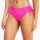Daci Women Mid Waist Bikini Bottoms - Full Coverage Swim Bathing Suit Bottom Side Tied Swimsuit Bottoms,M