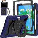 ROISKIN for iPad Air 11 inch M4/M3/M2 Case, iPad Pro 11 inch 4th/3rd/2nd/1st Generation,iPad Air 5th/4th 10.9 inch Case,Heavy Duty Shockproof with 360 Stand Handle Shoulder Strap Pen Holder for Kids