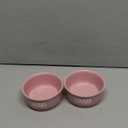 Bone Dry Ceramic Pet Bowls for Dogs & Cats Dishwasher & Microwave Safe, Non-Slip Bottom for Secure Feeding with Less Mess, Small Set, 4.25x2, Pale Mauve, 2 Count