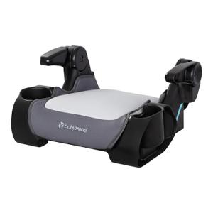 Baby Trend Protect Slim Backless Booster Seat, Madrid Grey Slim Lightweight Design, Belt-Positioning Support, Dual Cup Holders, Comfortable Seating for Big Kids, Manufacturing Date: 05/02/2025