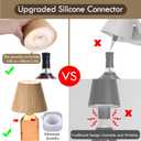 WILIT Wireless Bottle Lamp Shades for Table Lamps, 3 Level Brightness Bar Lights for Home Bar, Rechargeable Cordless Lamp for Bedroom Bar&Restaurant, Modern Wine Bottle Light, Gifts for Women