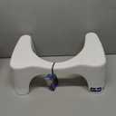 Squatty Potty Simple Curve Bathroom Toilet Stool 7" White