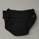 Hanes girls Period Underwear Boxer Briefs, Comfort Period Boxer Brief Panties for Girls, Moderate Protection (12, Hipster - Black - 6 Pack)