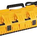 12/20V Max Battery Charger Replacement for Dewalt DCB104 Compatible with 12V 20V Max Lithium Battery DCB124 DCB205 DCB204 DCB606 Charger 4-Port Simultaneous Charging