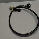 GGC 4 Feet Propane Tank Hose with Gauge, LP Gas Hose Replacement for Propane Tank, RV, Gas Grill, Heater, Fire Pit and Most Propane Appliances, Male QCC/POL Fittings