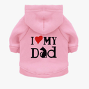 Pet's Hoodie Coat Love My Mom Printed Shirts Warm Sweater Outdoor Hooded Sweatshirt Dogs Clothes XL