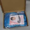 PLULON Blue Short Wavy Bob Wig Heart Sunglasses for Women, Neon Bob Funny Party Curly Wigs with Bangs Synthetic Hair Daily Hairpieces for Birthday Music Festival Stage Cosplay Costume Party Outfit