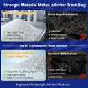 METRONIC 30-33 Gallon Trash Bags, 250 Count Bulk 0.6 Mil Commercial Black Garbage Bags, 32 x 38 Light Duty Large Plastic Trash Bags, Commercial Liners for Office, Retail & Paper Waste, Made in USA