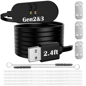 MP mypole Charger USB Cable Dock for Replacement Accessories (with Extra 3 Screens, 5+2 Cleaning Brushes)