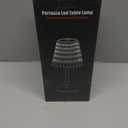 Nusogon Rechargeable Cordless Table Lamp, Touch Control Crystal Desk Lamp with 3500mAh Battery, 3 Color Dimmable LED Small Lamp for Bedroom Bedside Restaurant Kitchen Home Decor, Black