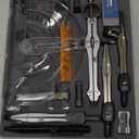 Mr. Pen Geometry Set with 6 Inch Swing Arm Protractor, Divider, Set Squares, Ruler, Compasses and Protractor, 15 Piece Set (Classic Slate)